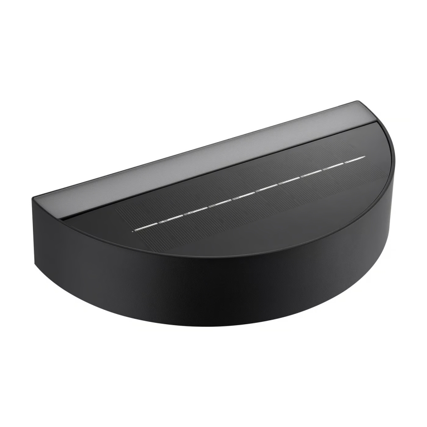 Nordlux - LED solcellsvägglampa med sensor MONAY LED/5W/5V 3000K IP44 2000 mAh svart