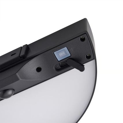 Nordlux - LED solcellsvägglampa med sensor MONAY LED/5W/5V 3000K IP44 2000 mAh svart