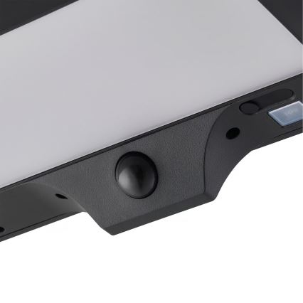 Nordlux - LED solcellsvägglampa med sensor MONAY LED/5W/5V 3000K IP44 2000 mAh svart