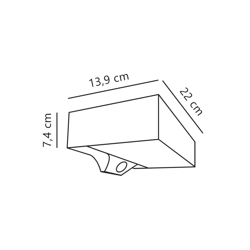 Nordlux - LED solcellsvägglampa med sensor MONAY LED/5W/5V 3000K IP44 2000 mAh svart