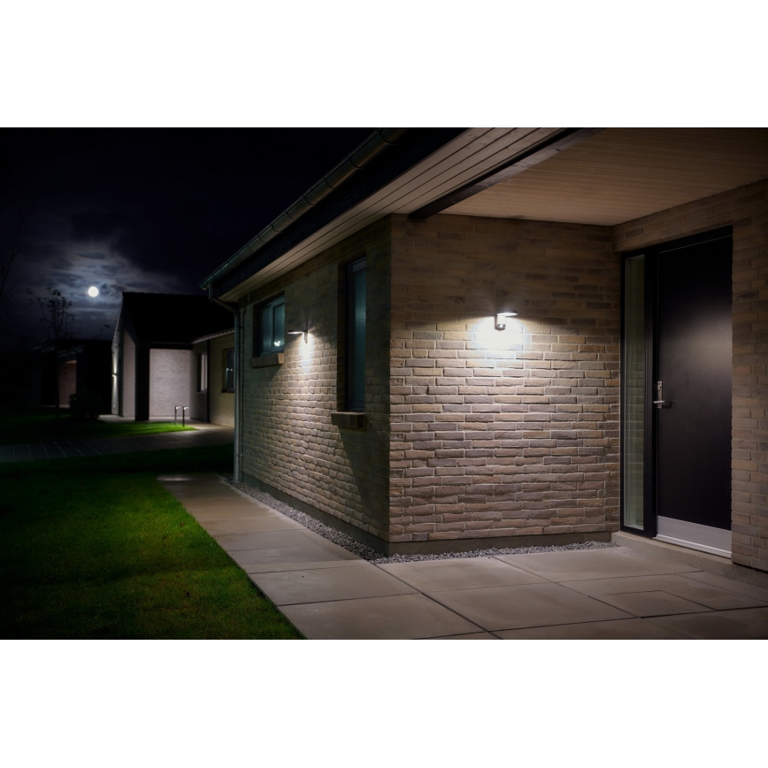 Nordlux - LED solcellsvägglampa med sensor RICA LED/5W/3,7V IP44 2200 mAh rund