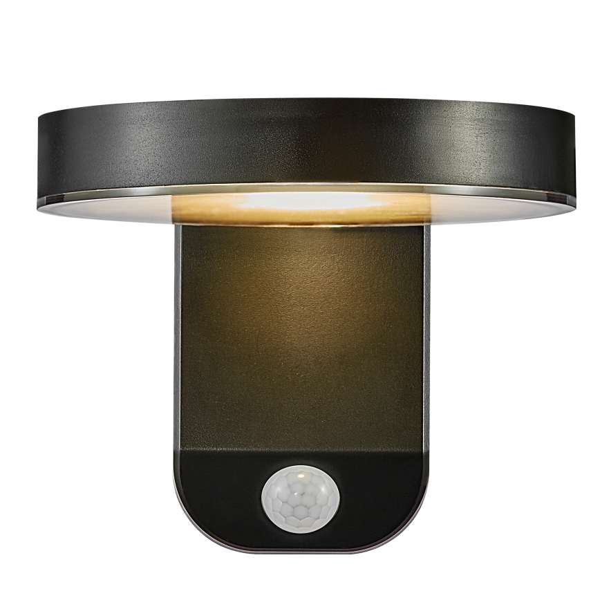 Nordlux - LED solcellsvägglampa med sensor RICA LED/5W/3,7V IP44 2200 mAh rund