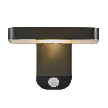 Nordlux - LED solcellsvägglampa med sensor RICA LED/5W/3,7V IP44 2200 mAh fyrkantig