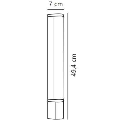 Nordlux - LED Underbyggnadsarmatur med uttag MALAIKA LED/6W/230V IP44 svart