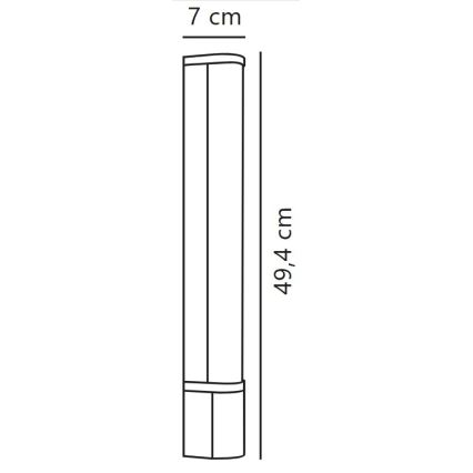 Nordlux - LED underskåpsbelysning med uttag MALAIKA LED/6W/230V 3000K IP44 vit