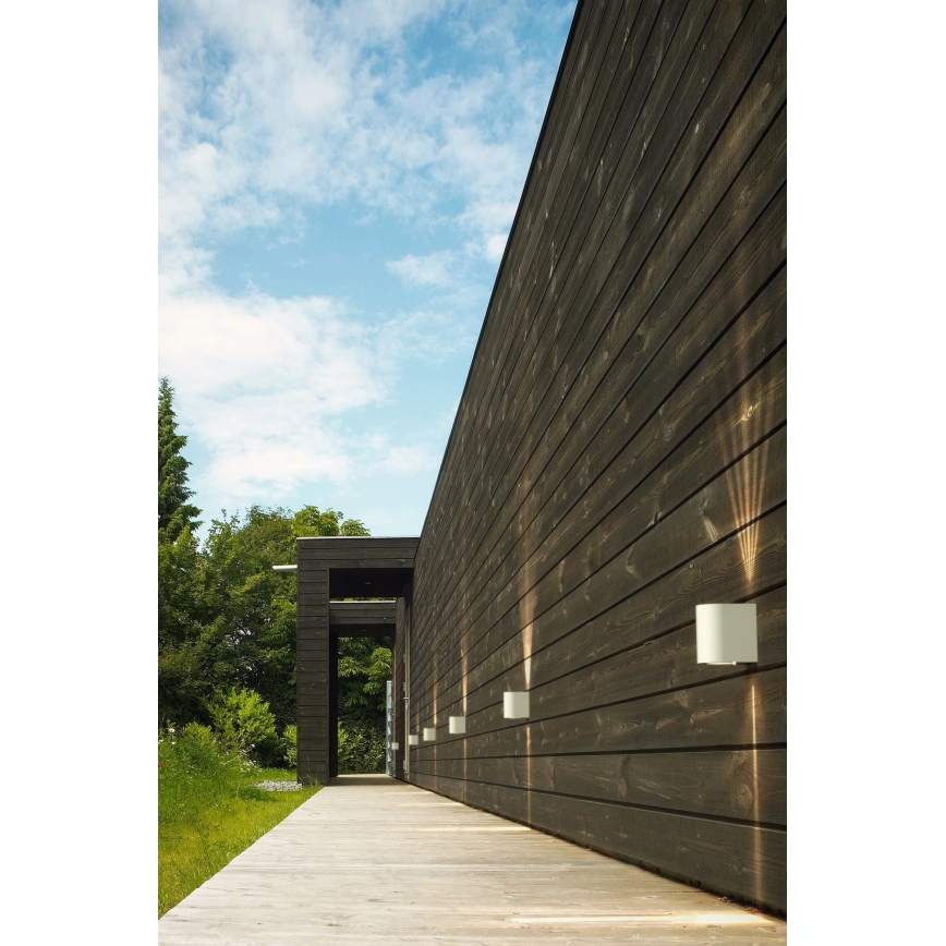 Nordlux - LED utomhusvägglampa CANTO, 2x LED, 6 W, 230 V, IP44, vit