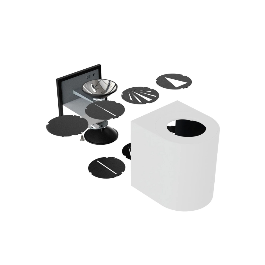 Nordlux - LED utomhusvägglampa CANTO, 2x LED, 6 W, 230 V, IP44, vit