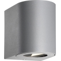 Nordlux - LED utomhusvägglampa CANTO 2xLED/5,5W/230V IP44 grå