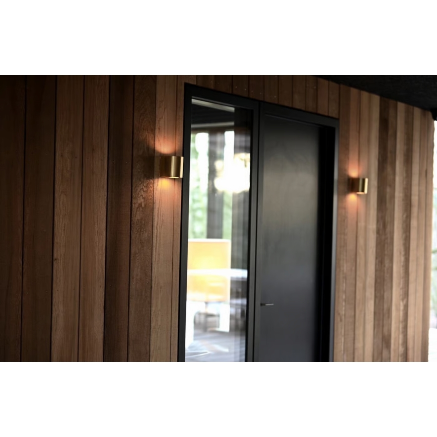 Nordlux - LED utomhusvägglampa CANTO 2xLED/5,5W/230V IP44 guld