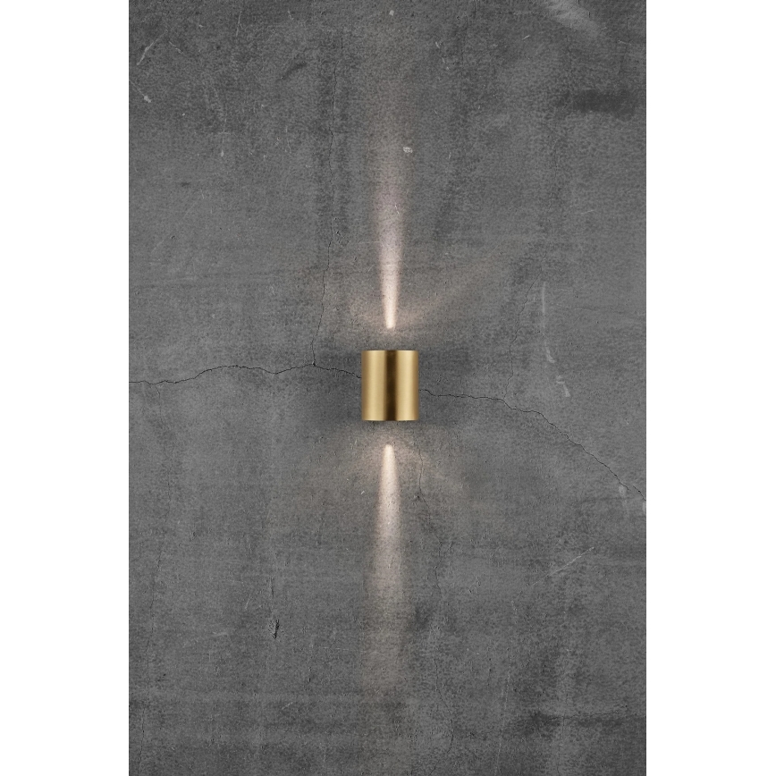 Nordlux - LED utomhusvägglampa CANTO 2xLED/5,5W/230V IP44 guld