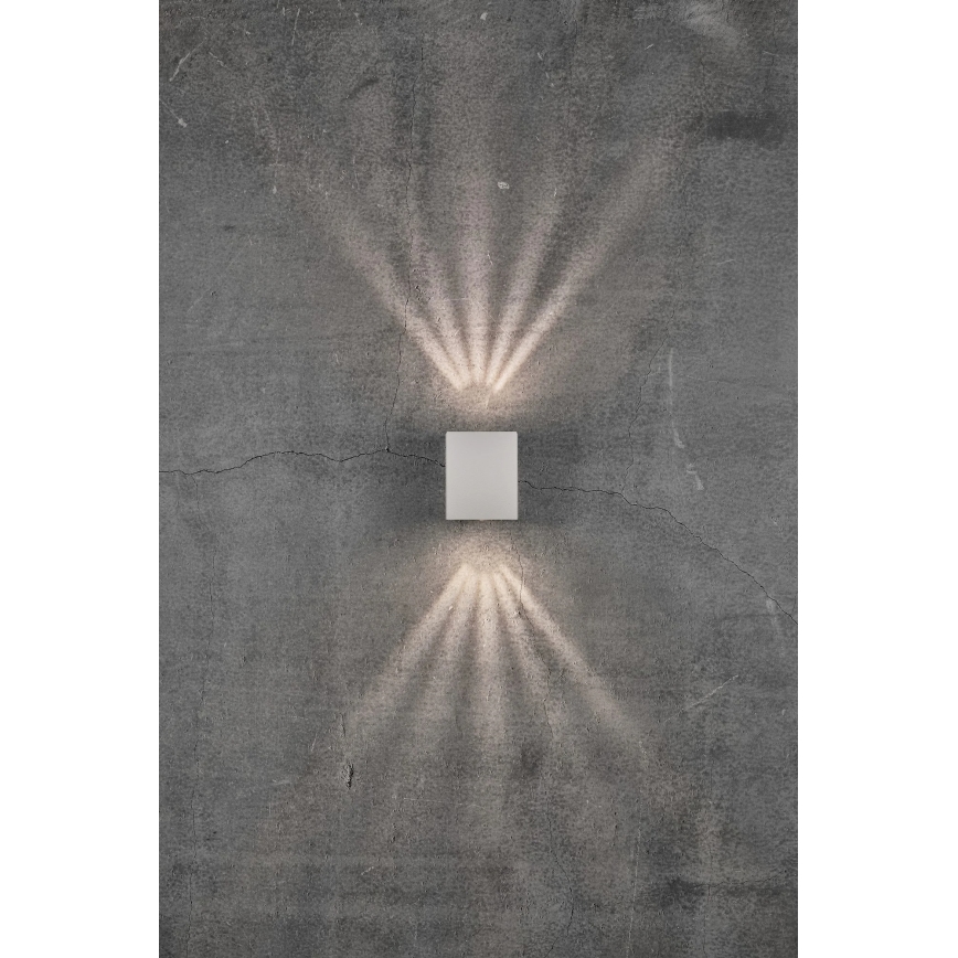 Nordlux - LED utomhusvägglampa CANTO 2xLED/6W/230V IP44 vit