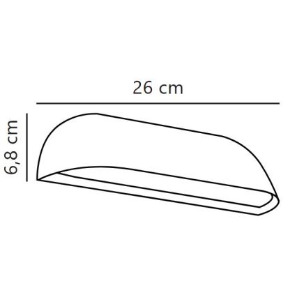 Nordlux - LED Utomhusvägglampa FRONT LED/9,5W/230V IP44
