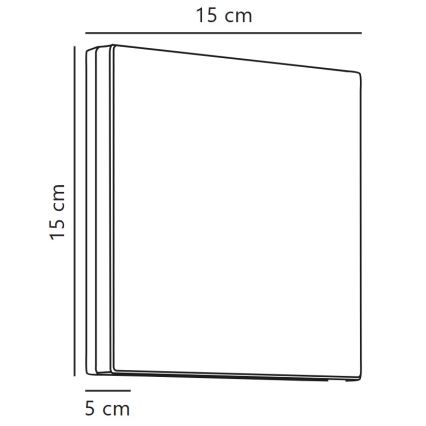 Nordlux - LED vägglampa för utomhusbruk ARTEGO LED/7,2W/230V 3000K IP54 svart