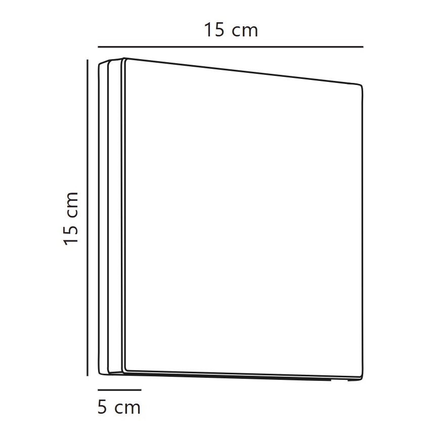 Nordlux - LED vägglampa för utomhusbruk ARTEGO LED/7,2W/230V 3000K IP54 svart