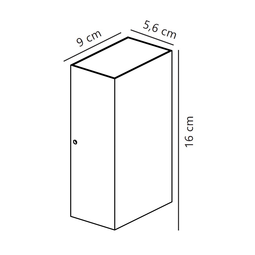 Nordlux - LED vägglampa för utomhusbruk ROLD LED/10,5W/230V 3000K IP54 grädde