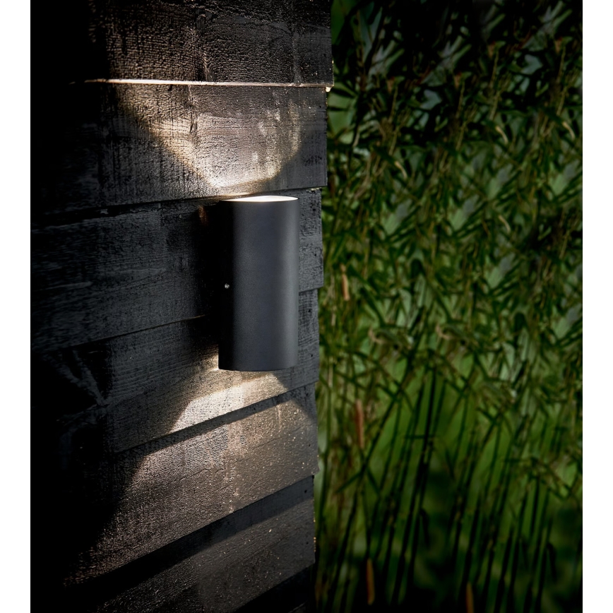 Nordlux - LED vägglampa för utomhusbruk ROLD LED/10,5W/230V 3000K IP54 svart