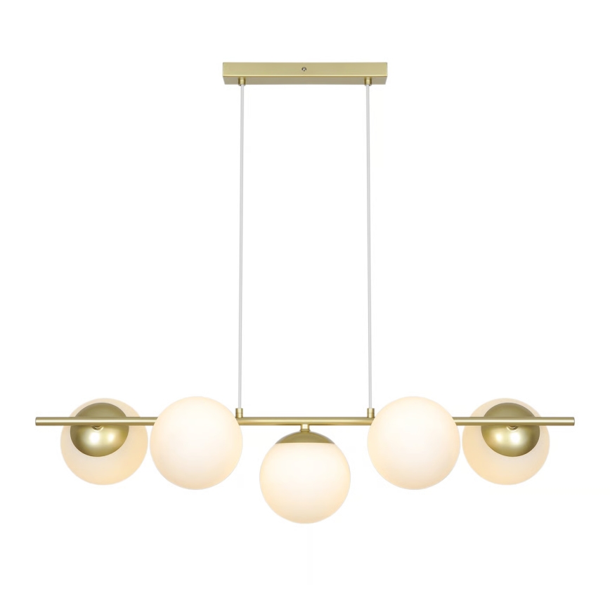 Nordlux - LILLY pendellampa med vajer 5xE14/10W/230V mässing