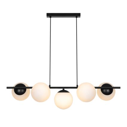 Nordlux - LILLY taklampa på vajer, 5xE14/10W/230V, svart