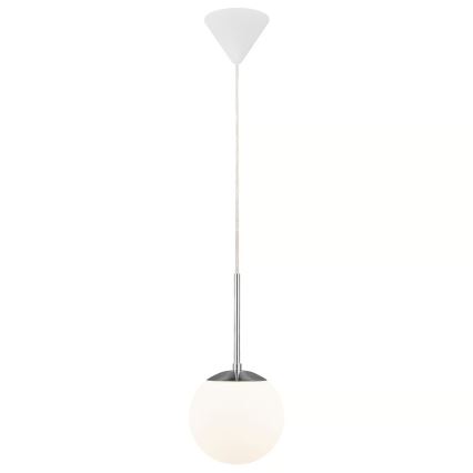 Nordlux - Ljuskrona med textilsladd CAFE 1xE27/15W/230V diameter 15 cm vit