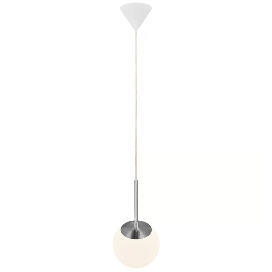 Nordlux - Ljuskrona med textilsladd CAFE 1xE27/15W/230V diameter 15 cm vit