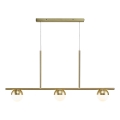 Nordlux - Ljuskrona med textilsladd CONTINA 3xG9/5W/230V mässing