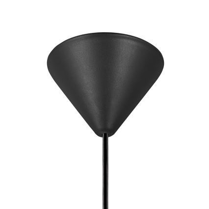 Nordlux - Ljuskrona med textilsladd DIAL 1xE27/40W/230V diameter 25 cm svart