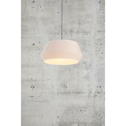 Nordlux - Ljuskrona med textilsladd DICTE 1xE27/60W/230V diameter 53 cm beige