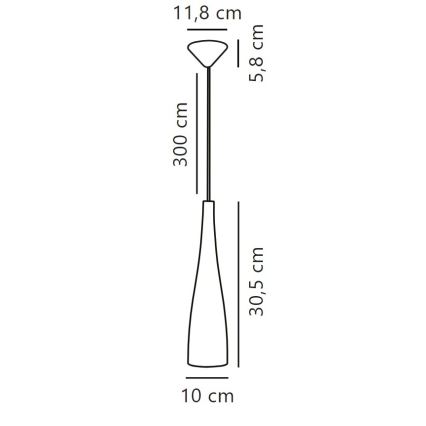 Nordlux - Ljuskrona med textilsladd EMBLA 1xE27/40W/230V svart