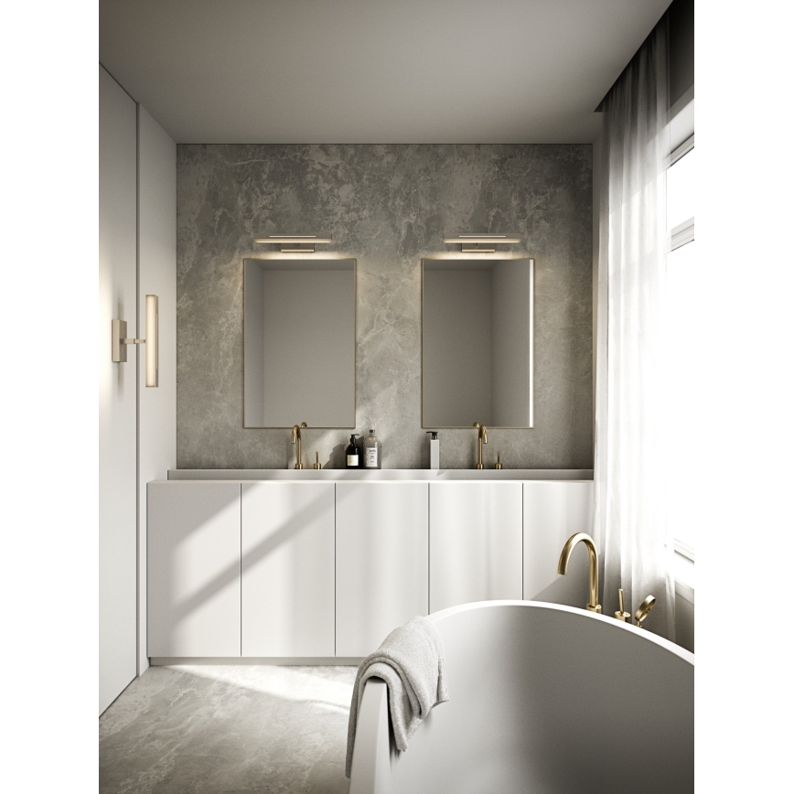 Nordlux - LED dimbar badrumsspegelbelysning OTIS LED/14W/230V IP44 40 cm silver