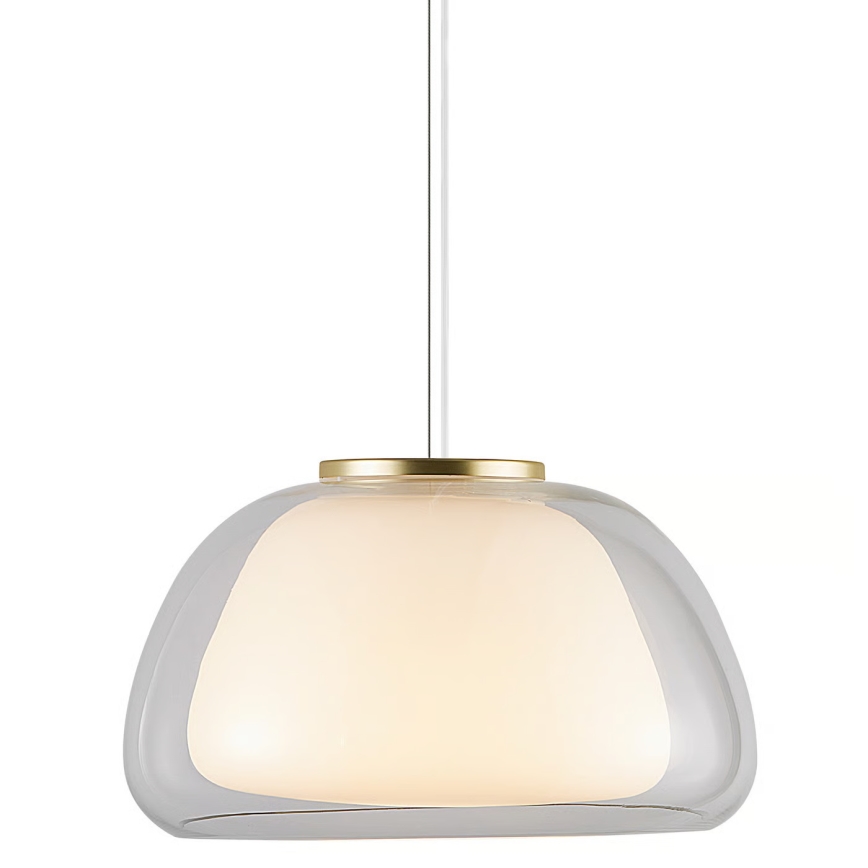 Nordlux - Pendel JELLY med kabel 1xE27/40W/230V vit/klar Ø 39 cm