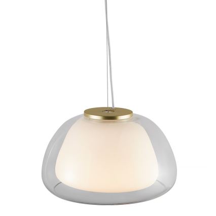 Nordlux - Pendel JELLY med kabel 1xE27/40W/230V vit/klar Ø 39 cm
