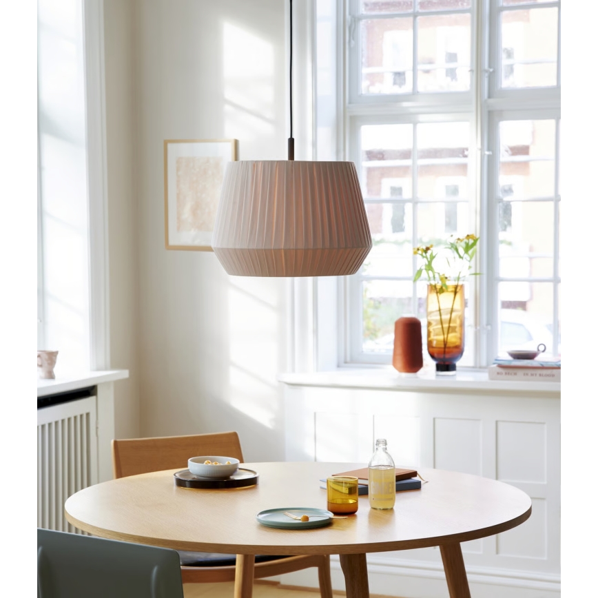 Nordlux - Pendel på kabel DICTE 1xE27/60W/230V Ø40 cm beige