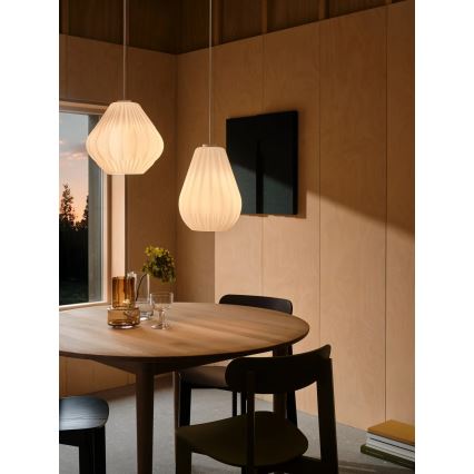 Nordlux - Pendellampa MALUCA med kabel 1xE27/15W/230V Ø29 cm vit