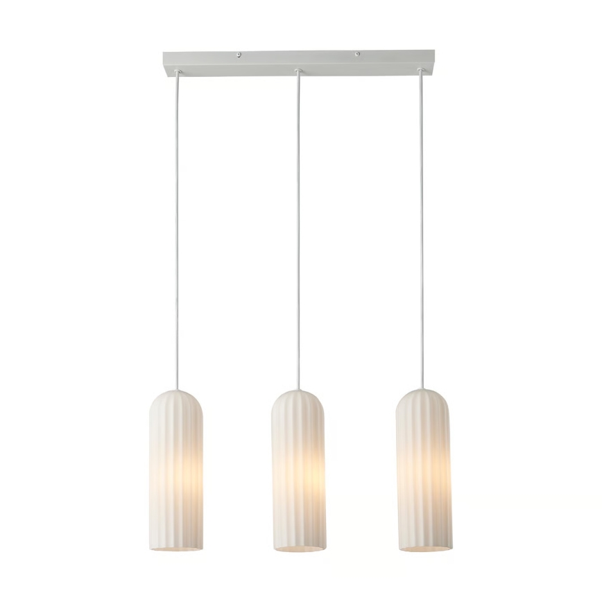 Nordlux - Pendellampa med vajer MIELLA 3xE27/25W/230V vit