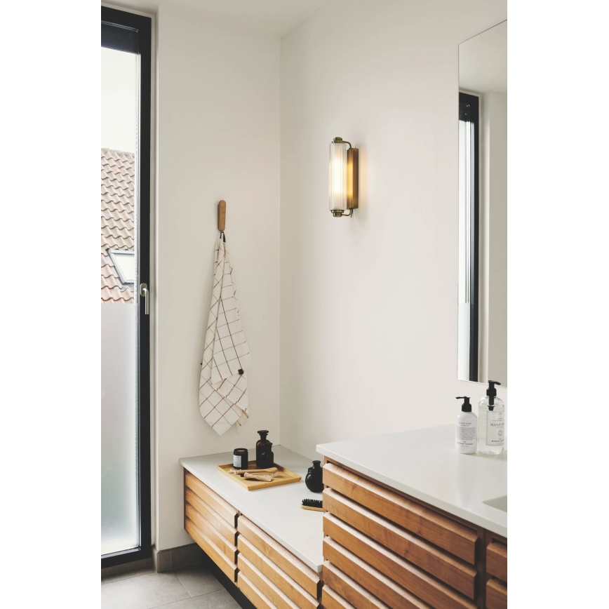 Nordlux - Spegelbelysning för badrum NIMAL 2xE14/25W/230V IP44 mässing