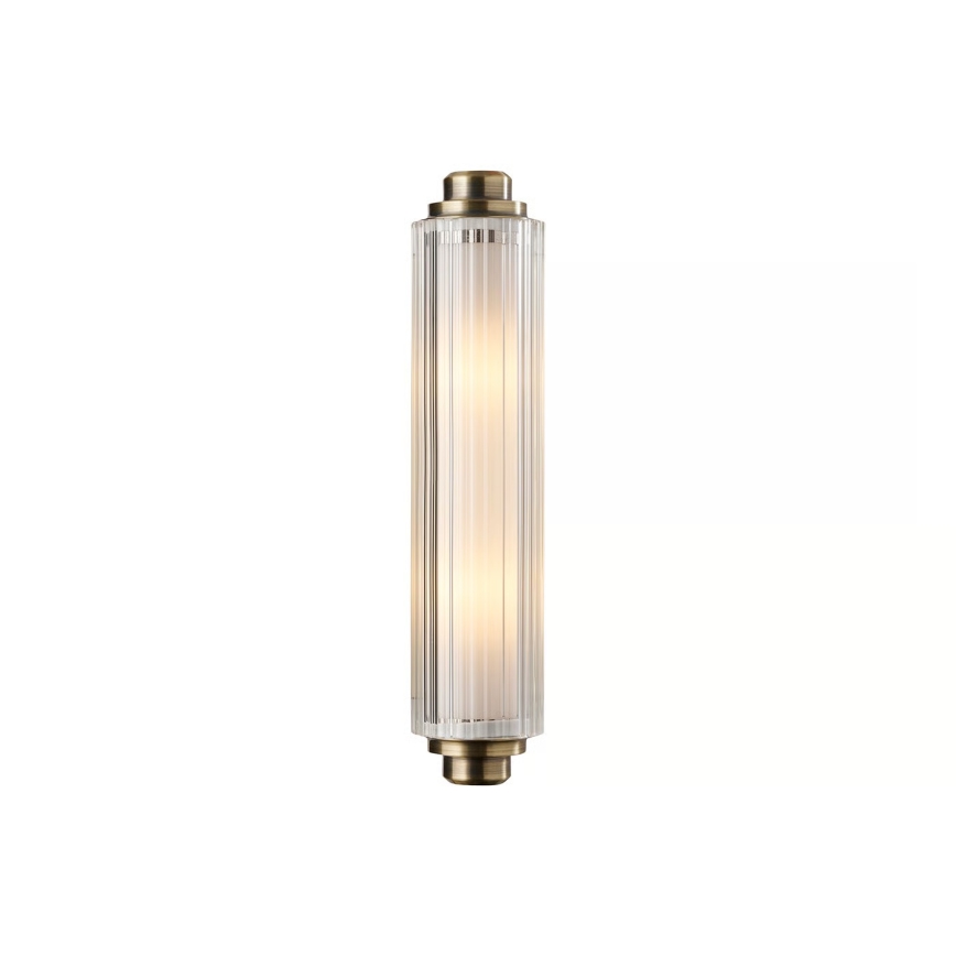 Nordlux - Spegelbelysning för badrum NIMAL 2xE14/25W/230V IP44 mässing