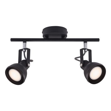 Nordlux - Spotlight ASLAK 2xGU10/35W/230V svart