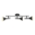 Nordlux - Spotlight KELVIS 3xGU10/12W/230V svart