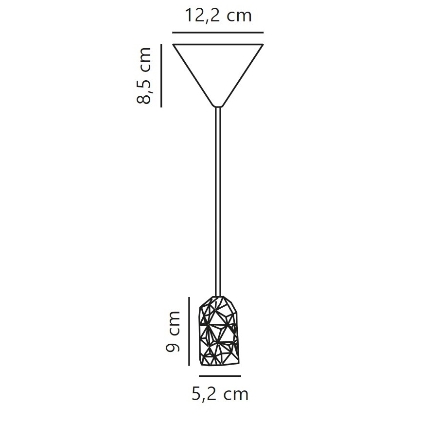 Nordlux - Strömkabel HANG 1xE27/40W/230V koppar/svart