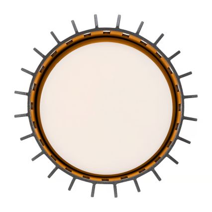 Nordlux - Taklampa för utomhusbruk ALUDRA 1xE27/15W/230V diameter 12,4 cm antracit