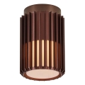 Nordlux - Taklampa för utomhusbruk ALUDRA 1xE27/15W/230V diameter 12,4 cm brun