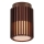Nordlux - Taklampa för utomhusbruk ALUDRA 1xE27/15W/230V diameter 12,4 cm brun