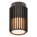Nordlux - Taklampa för utomhusbruk ALUDRA 1xE27/15W/230V diameter 12,4 cm svart