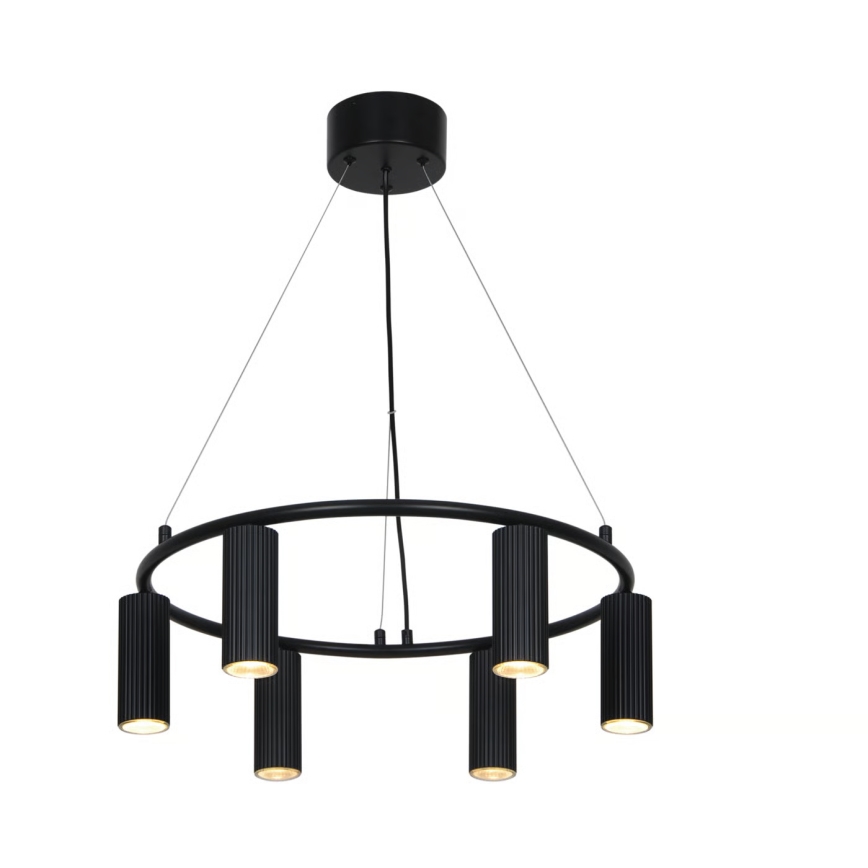 Nordlux - Taklampa med vajer VICO 6xGU10/5W/230V svart