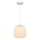 Nordlux - Takpendel ELBIE med sladd 1xE27/15W/230V Ø24 cm vit