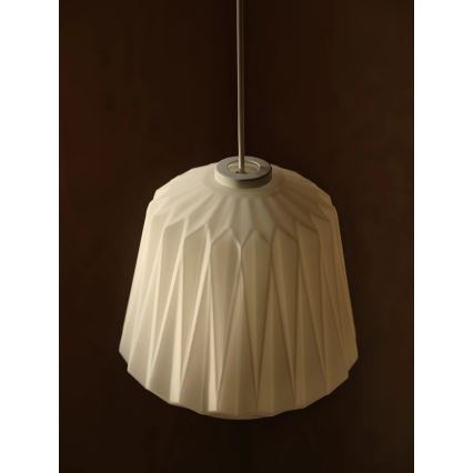 Nordlux - Takpendel ELBIE med sladd 1xE27/15W/230V Ø24 cm vit
