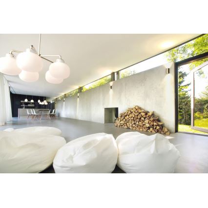 Nordlux - Utomhus vägglampa CANTO 2xGU10/28W/230V IP44 mässing