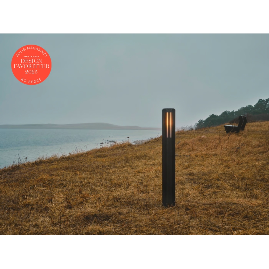 Nordlux - Utomhuslampa ALUDRA 1xE27/15W/230V IP44 svart 95,4 cm