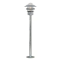 Nordlux - Utomhuslampa BLOKHUS 1xE27/60W/230V IP54 silverfärgad 92 cm