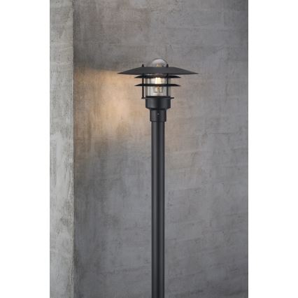Nordlux - Utomhuslampa LONSTRUP 1xE27/60W/230V IP44 svart 116 cm